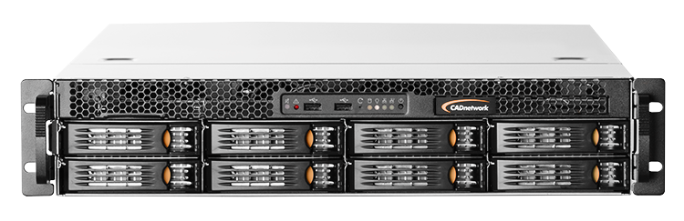 CADnetwork StorageCube Rack 2HE - 8 Bay NAS Server